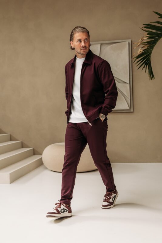 Premium Manilo Tech Suit - Aubergine