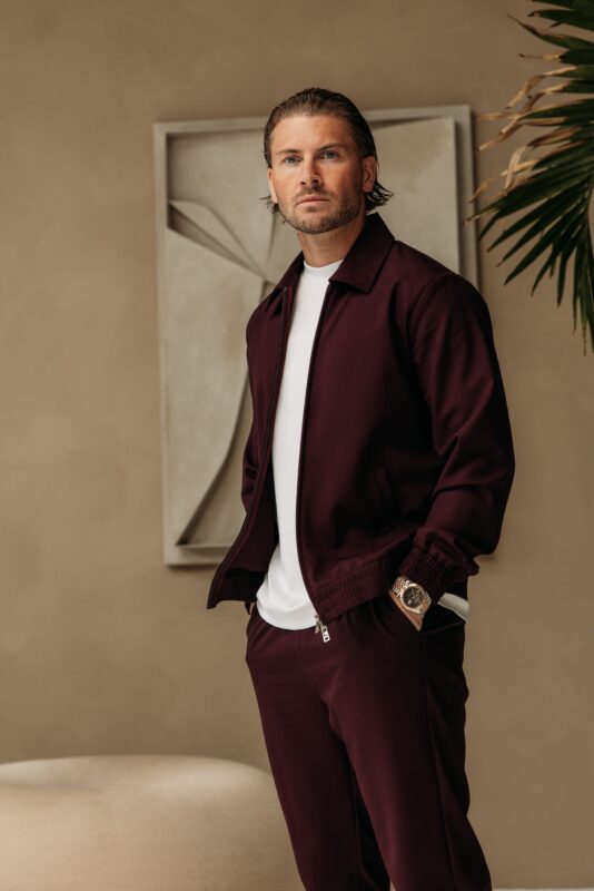 Premium Manilo Tech Suit - Aubergine