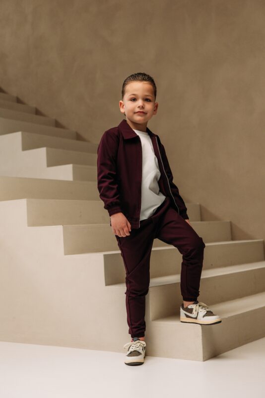Manilo Kids - Premium Tech Suit - Aubergine