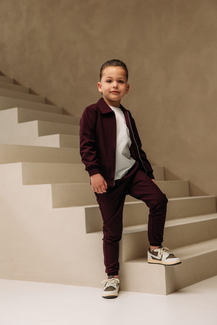 Manilo Kids - Premium Tech Suit - Aubergine