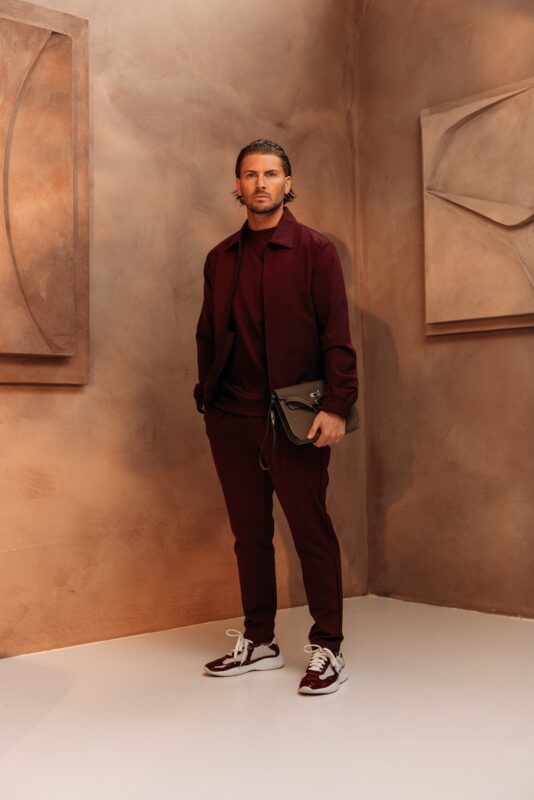 Premium Manilo Tech Suit - Bordeaux