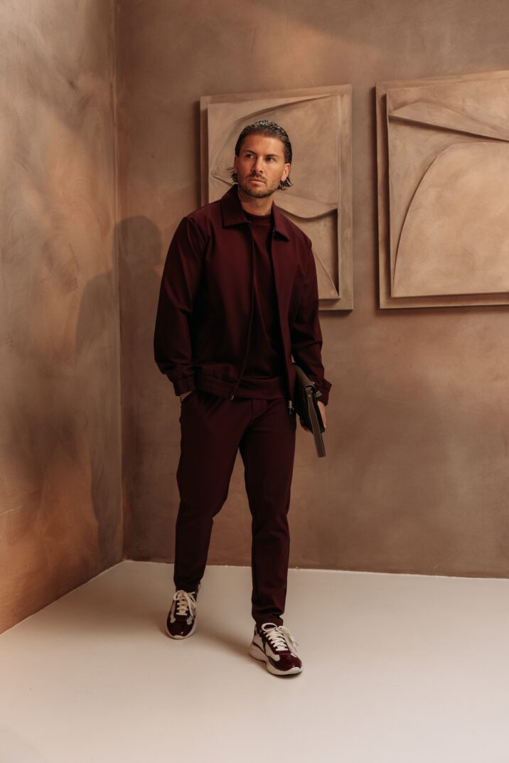 Premium Manilo Tech Suit - Bordeaux