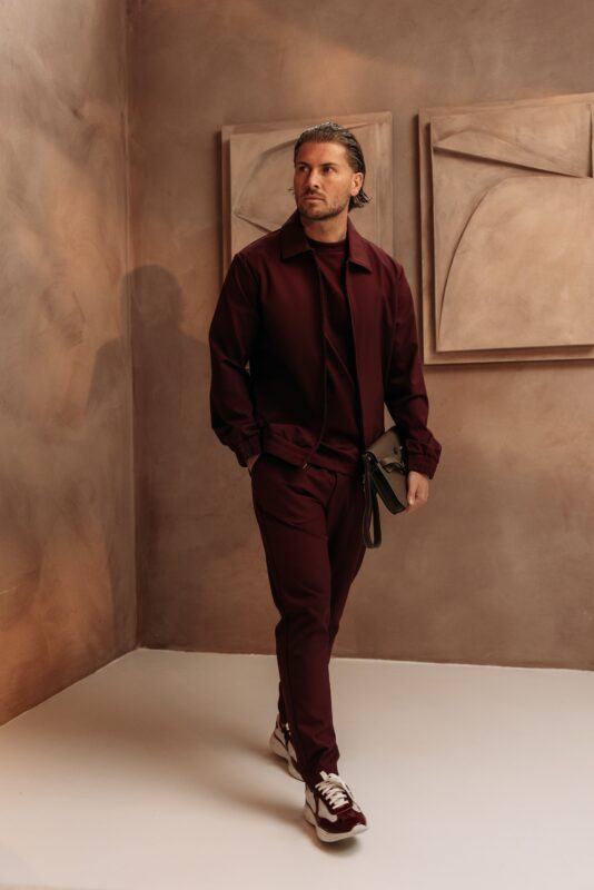 Premium Manilo Tech Suit - Bordeaux