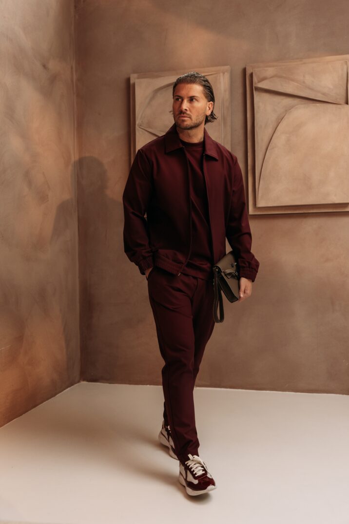Premium Manilo Tech Suit - Bordeaux