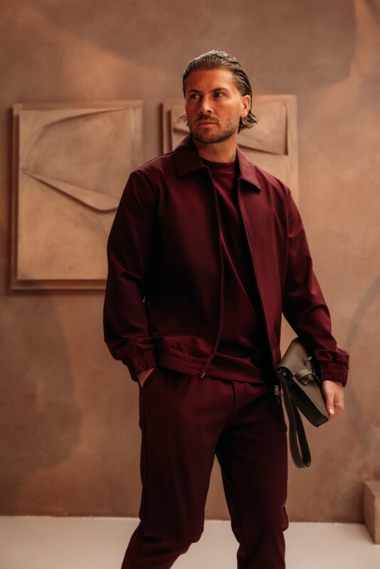 Premium Manilo Tech Suit - Bordeaux