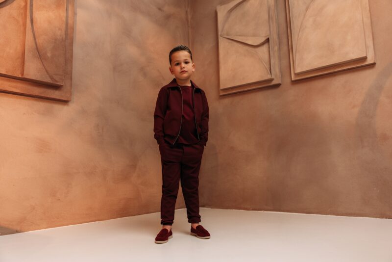 Manilo Kids - Premium Tech Suit - Burgundy