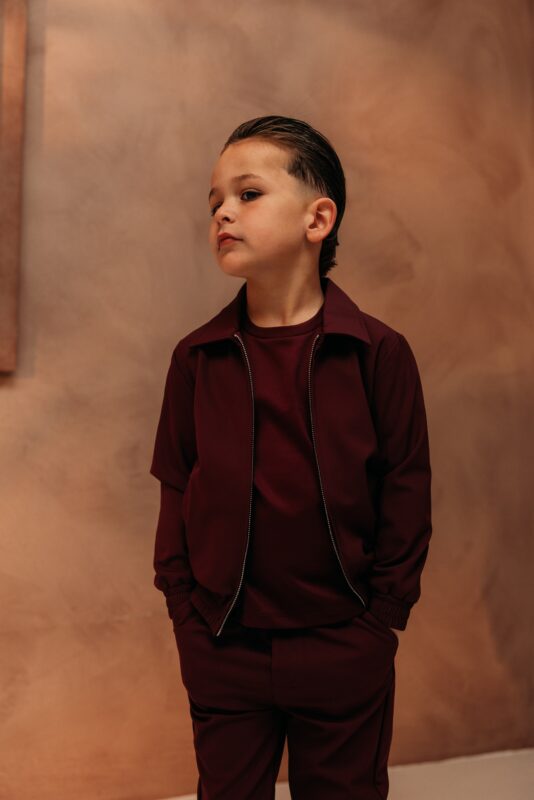 Manilo Kids - Premium Tech Suit - Burgundy