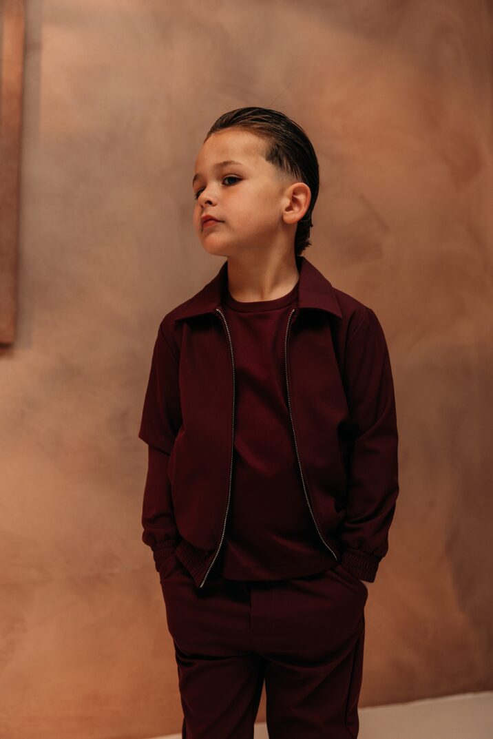 Manilo Kids - Premium Tech Suit - Burgundy