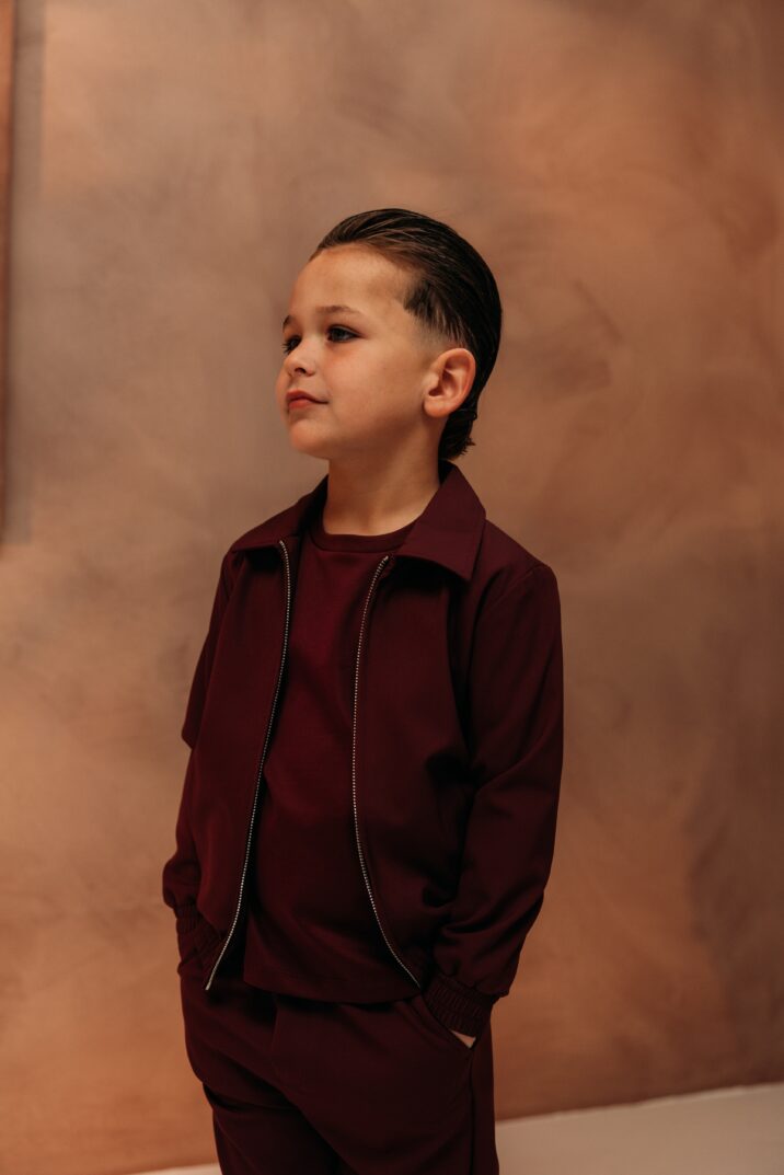 Manilo Kids - Premium Tech Suit - Burgundy