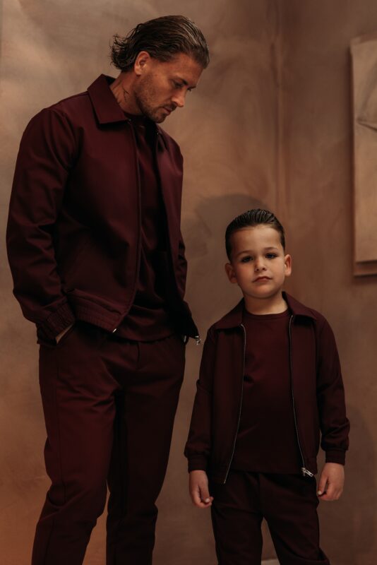 Manilo Kids - Premium Tech Suit - Burgundy