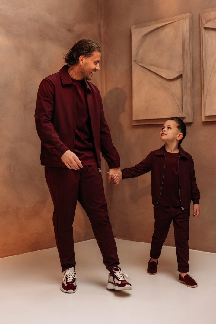 Manilo Kids - Premium Tech Suit - Burgundy