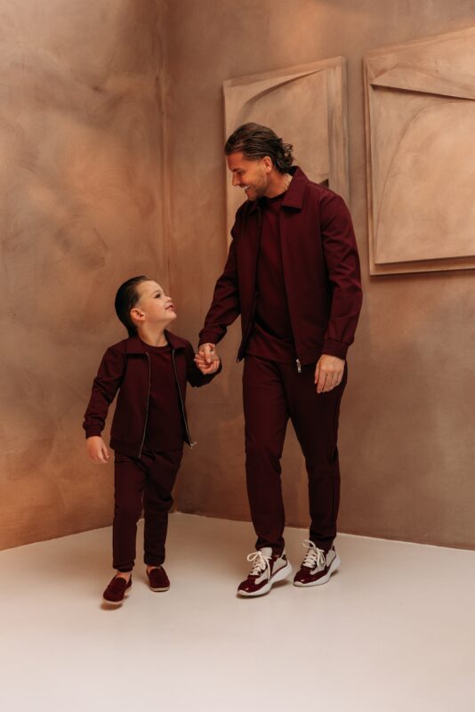 Manilo Kids - Premium Tech Suit - Burgundy