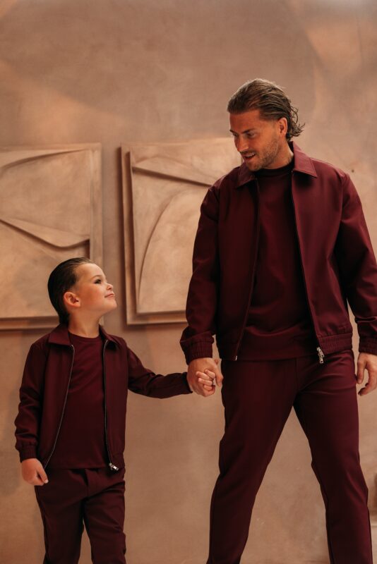 Manilo Kids - Premium Tech Suit - Burgundy