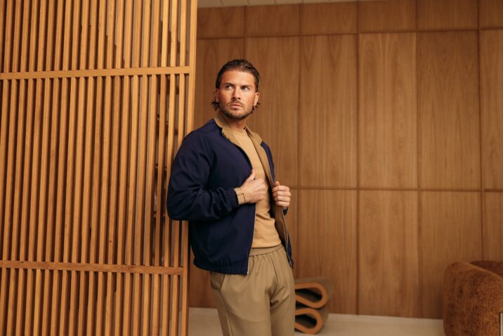 The New Reversible jacket - Navy/Camel