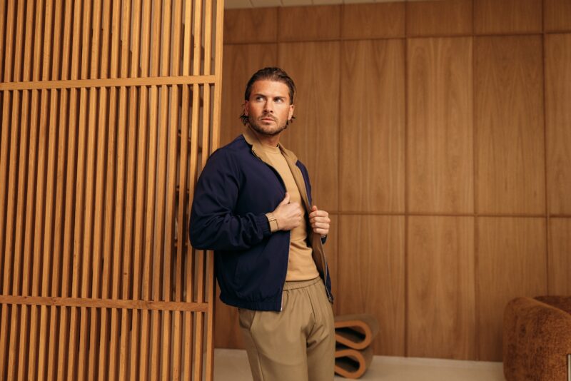 The New Reversible jacket - Navy/Camel