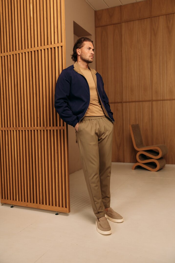 The New Reversible jacket - Navy/Camel