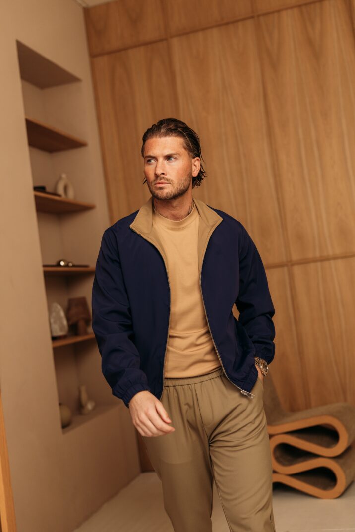 The New Reversible jacket - Navy/Camel