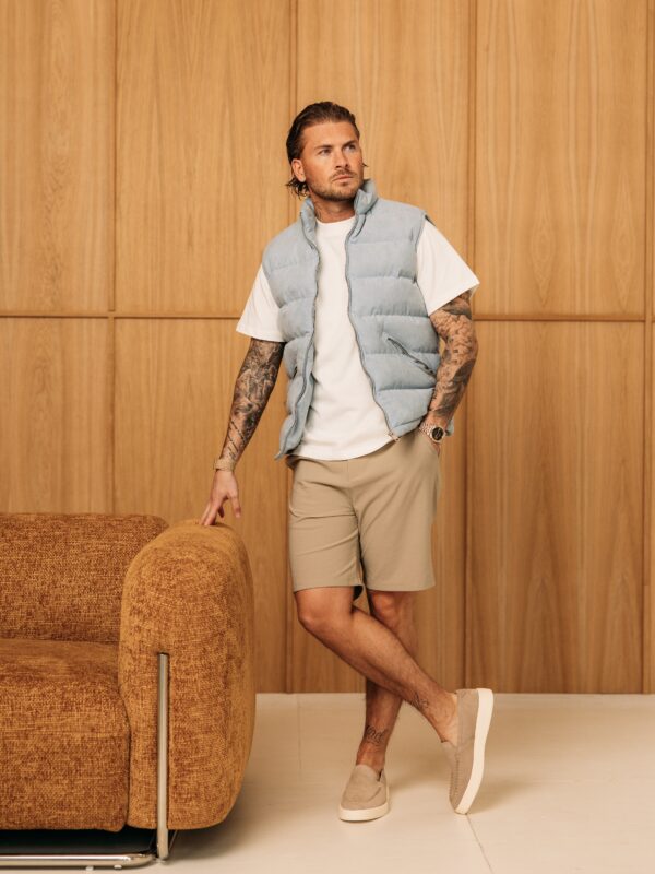 Manilo Suede Bodywarmer - Blue