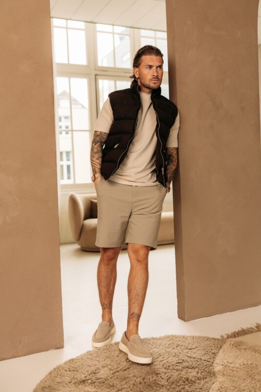 Manilo Suede Bodywarmer - Choco