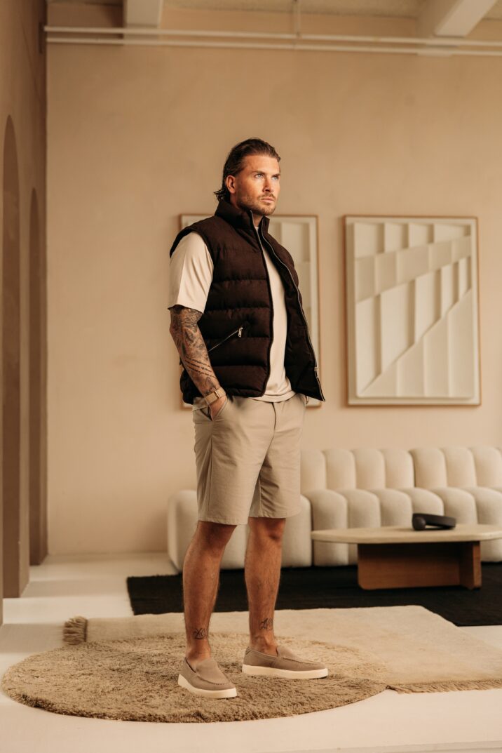 Manilo Suede Bodywarmer - Choco