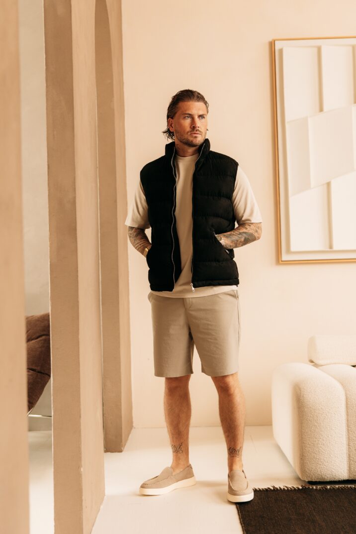 Manilo Suede Bodywarmer - Black