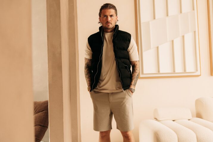 Manilo Suede Bodywarmer - Black