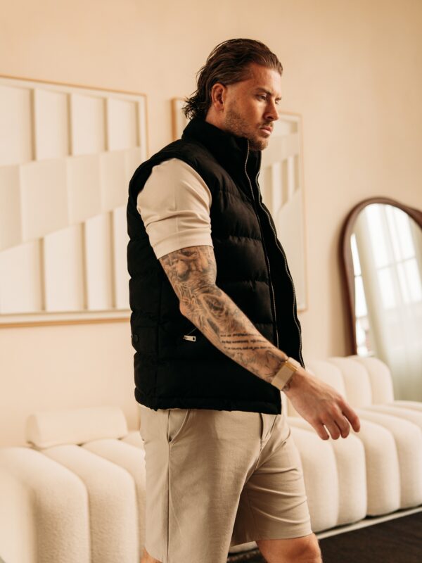Manilo Suede Bodywarmer - Black