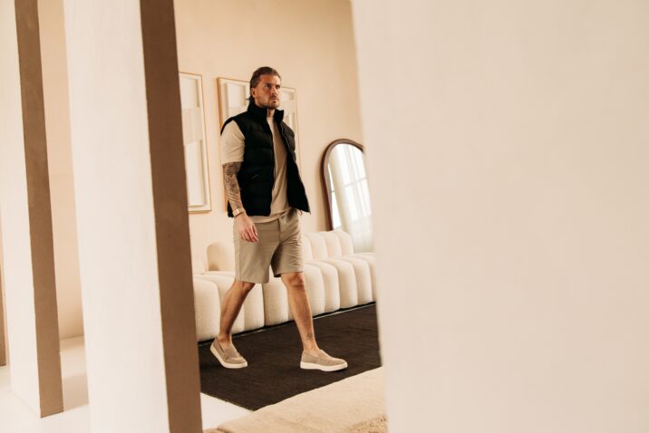 Manilo Suede Bodywarmer - Black