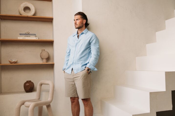 Linnen Blouse - Light Blue