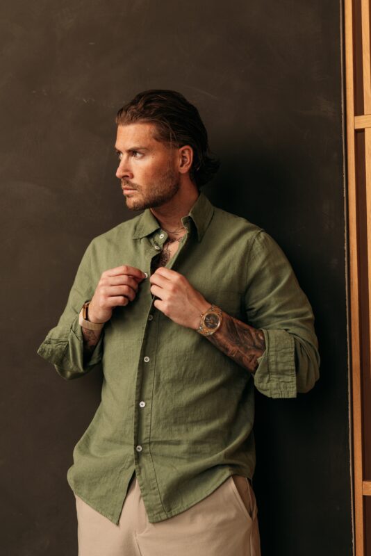 Linnen Blouse - Khaki