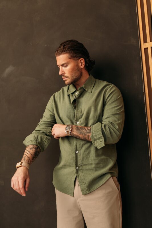 Linnen Blouse - Khaki