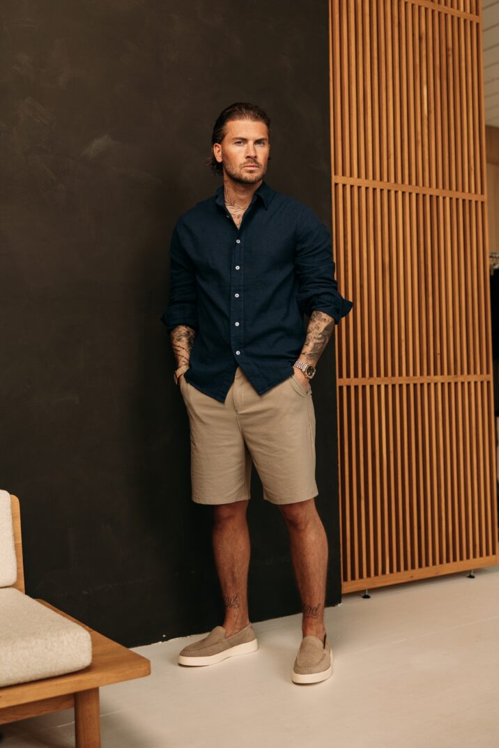 Linnen Blouse - Navy