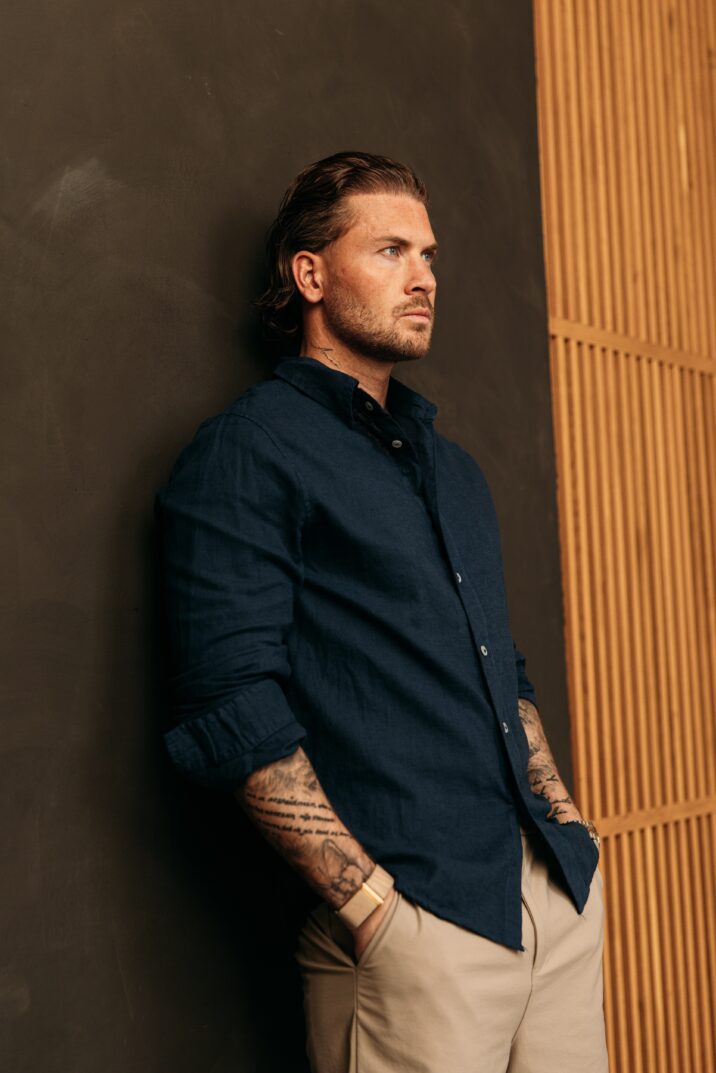 Linnen Blouse - Navy