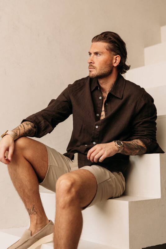 Linnen Blouse - Brown