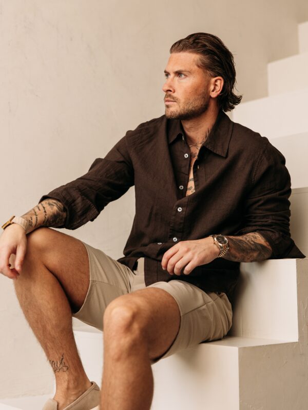 Linnen Blouse - Brown