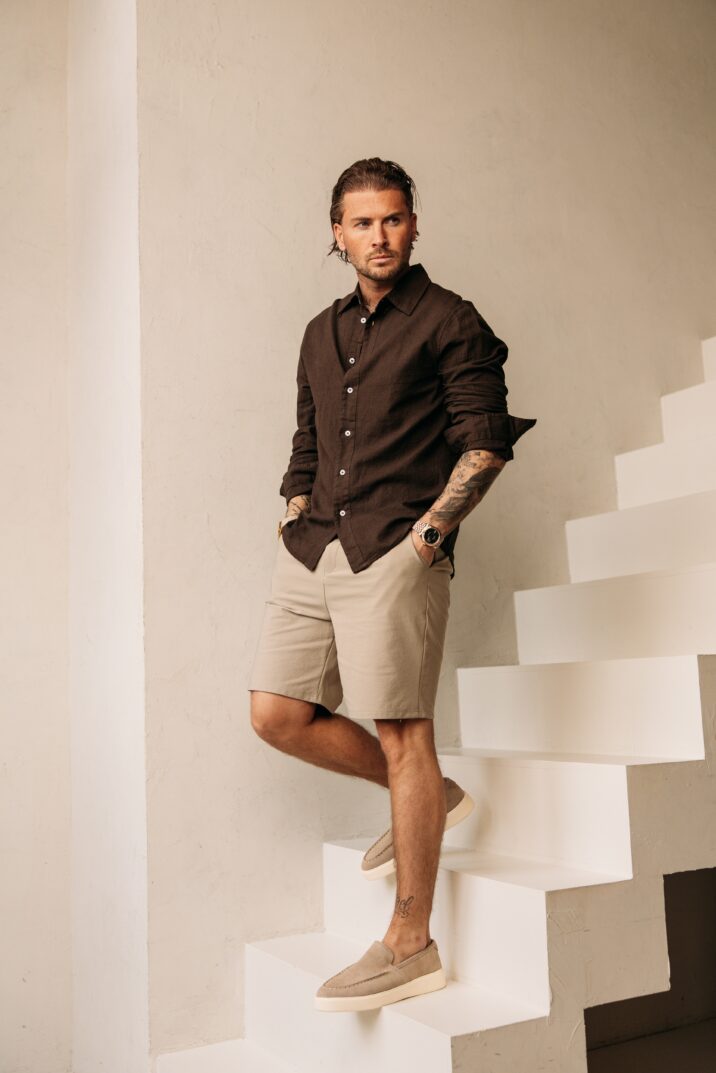 Linnen Blouse - Brown