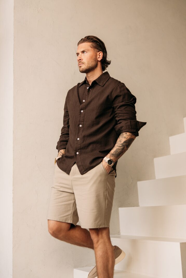 Linnen Blouse - Brown