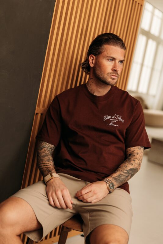 Côte d'Azur Tee - Brown