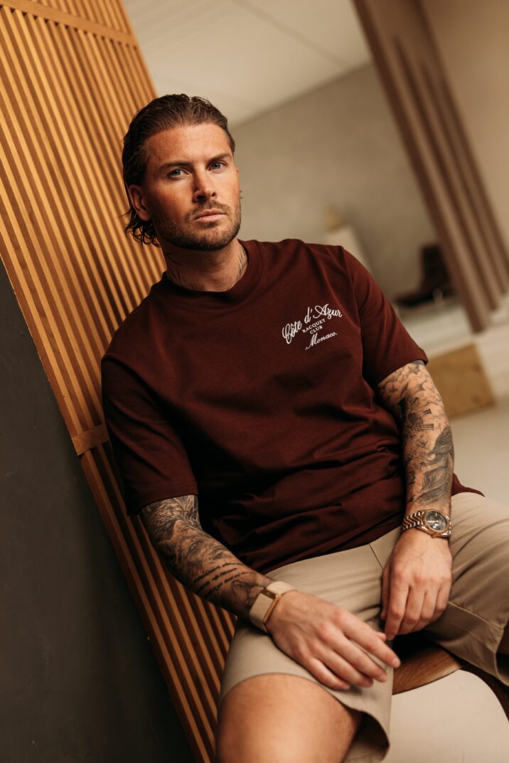 Côte d'Azur Tee - Brown