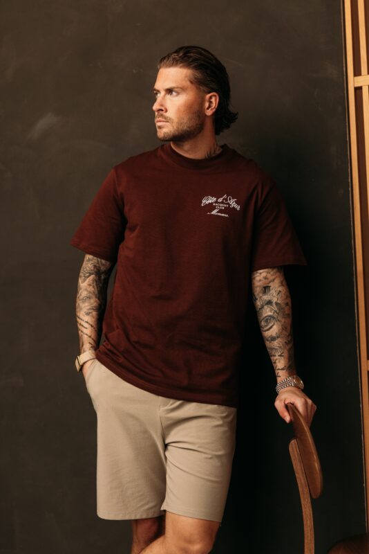 Côte d'Azur Tee - Brown