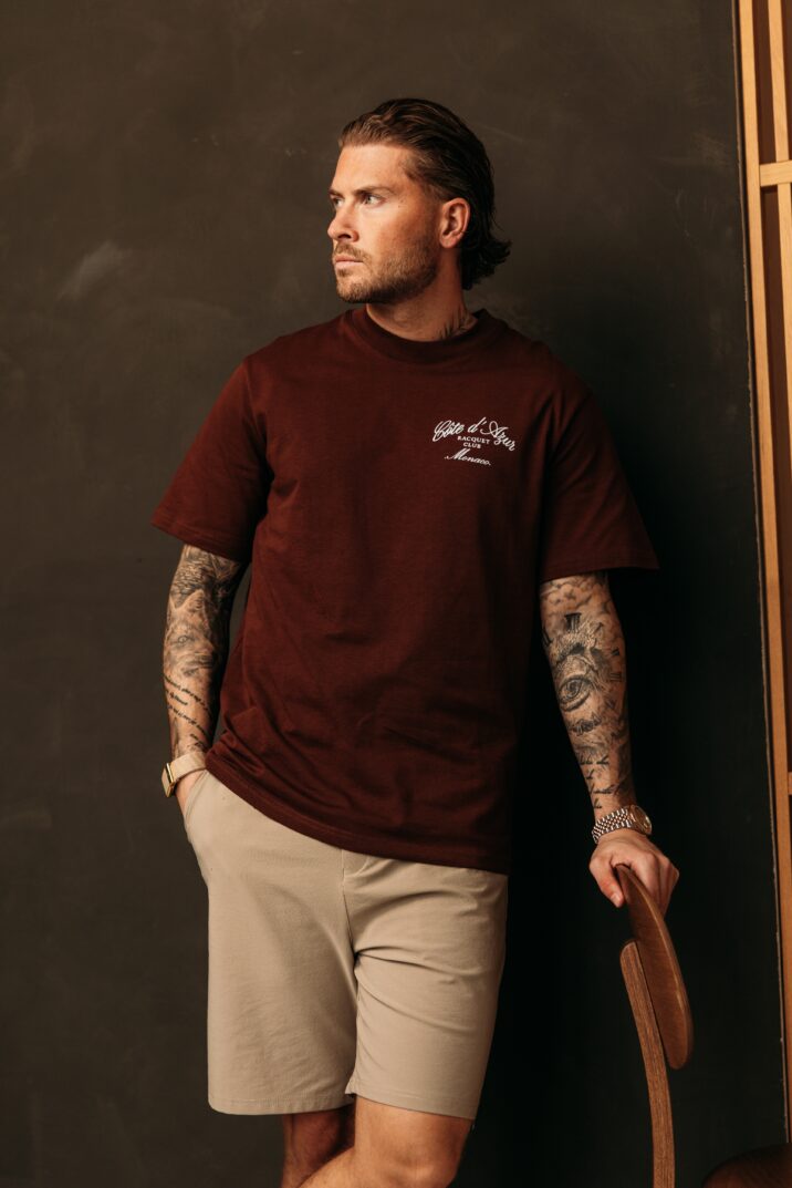 Côte d'Azur Tee - Brown