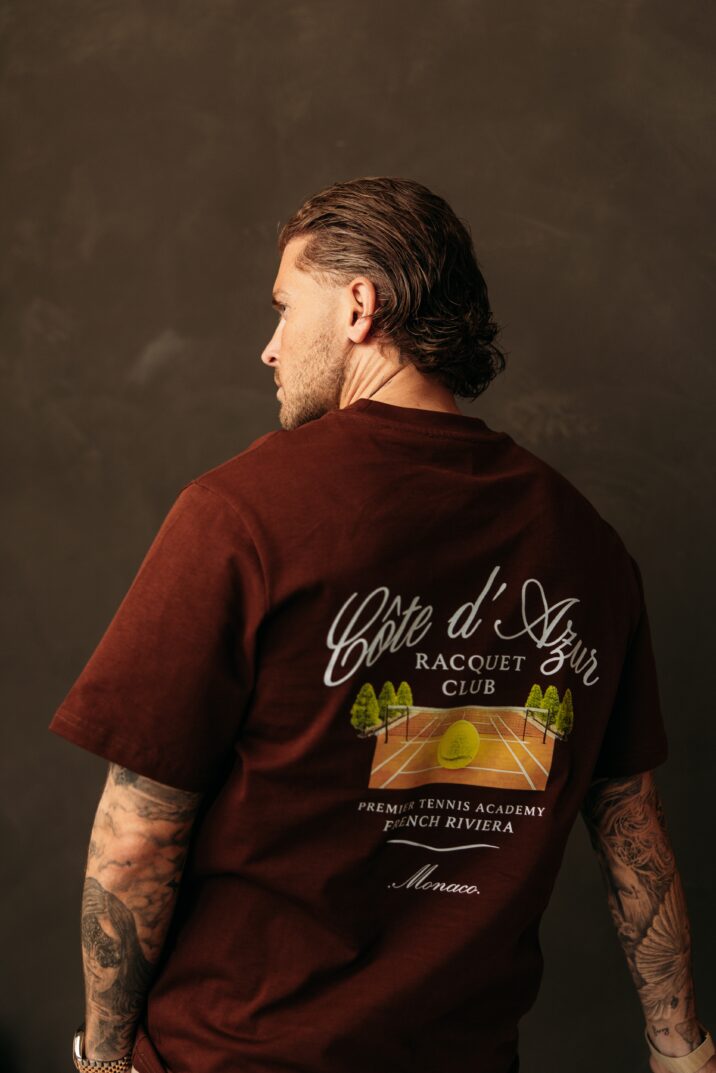 Côte d'Azur Tee - Brown