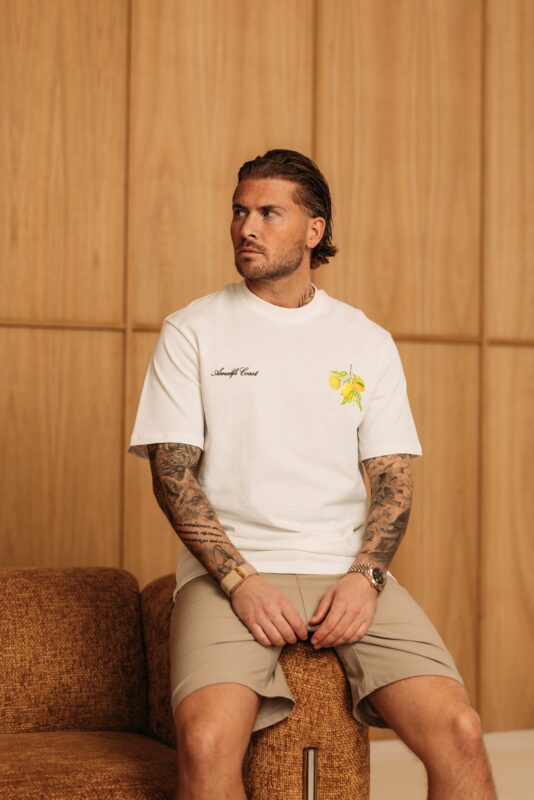 Amalfi Coast Limoncello Tee - White