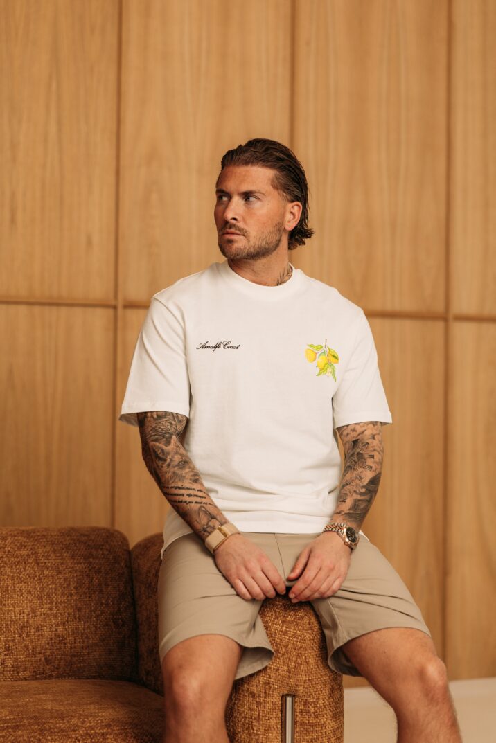 Amalfi Coast Limoncello Tee - White
