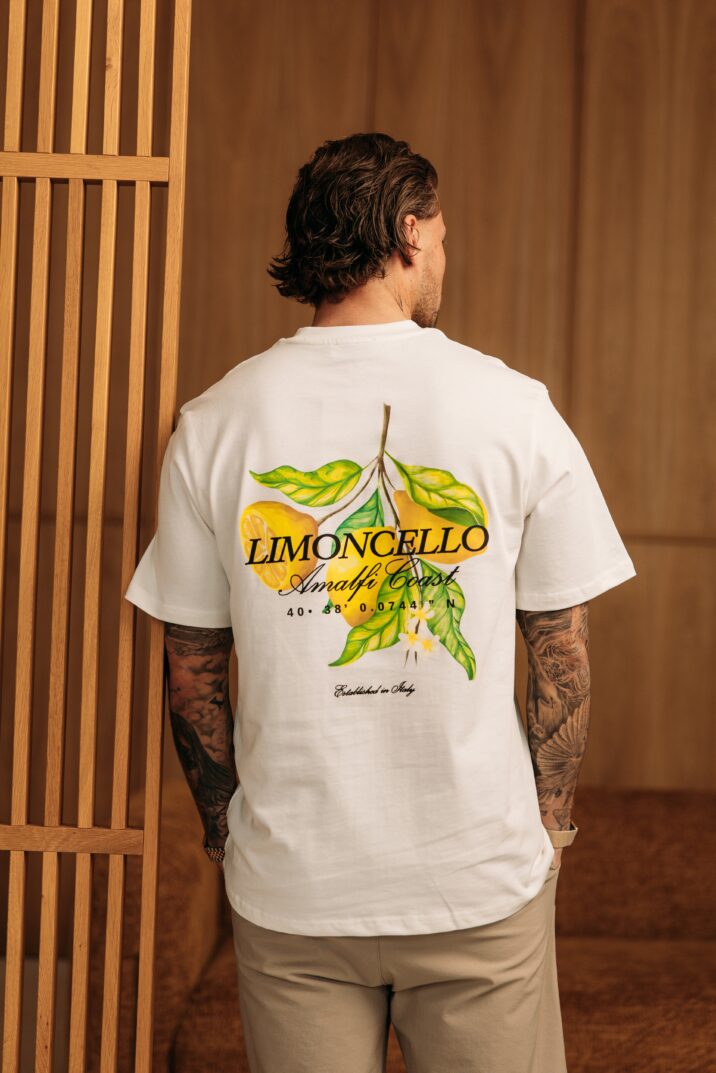 Amalfi Coast Limoncello Tee - White