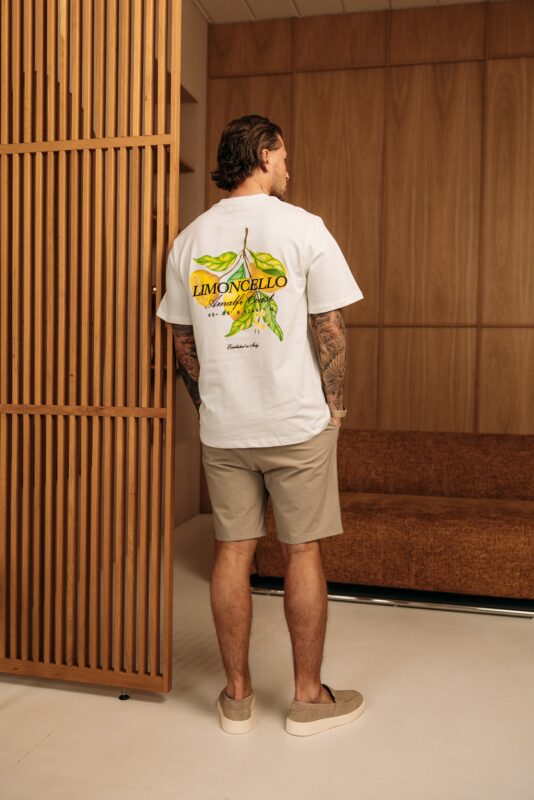Amalfi Coast Limoncello Tee - White