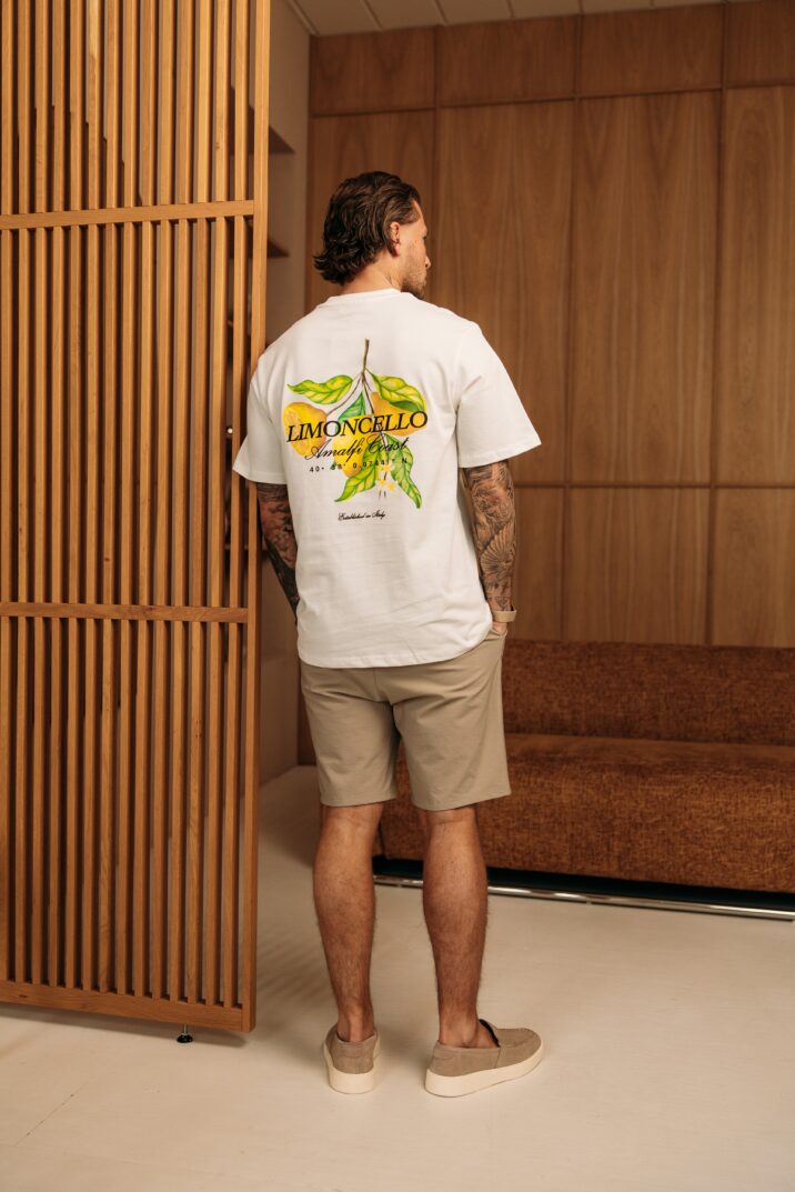 Amalfi Coast Limoncello Tee - White