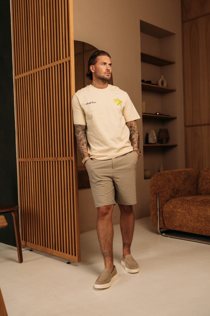 Amalfi Coast Limoncello Tee - Beige