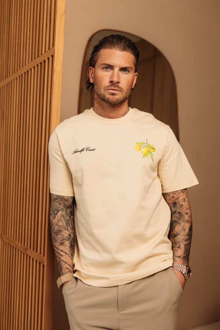 Amalfi Coast Limoncello Tee - Beige