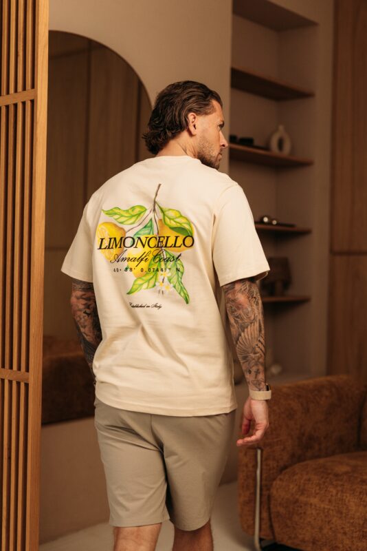 Amalfi Coast Limoncello Tee - Beige
